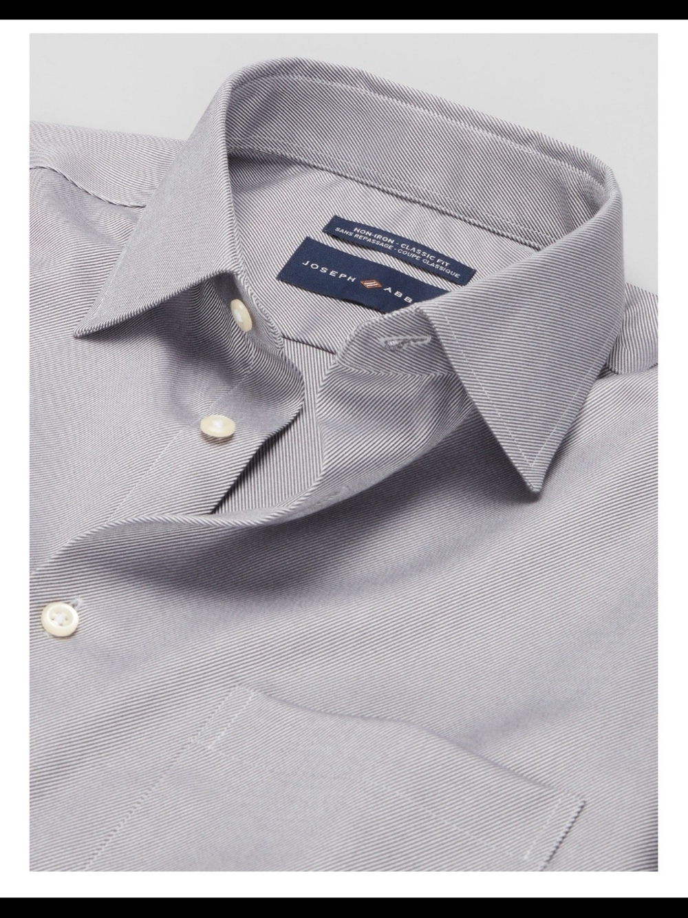 Joseph Abboud Light Gray Dress Shirt